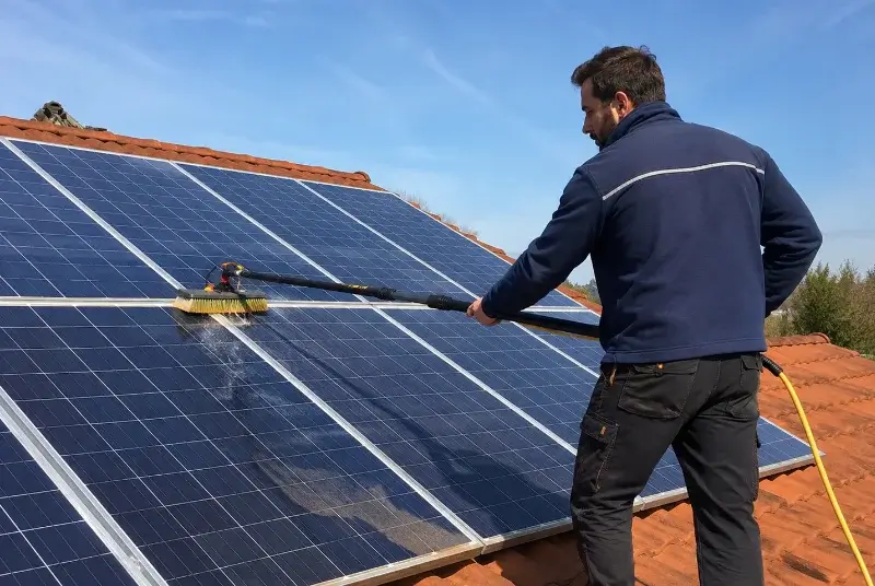 Nettoyage et entretien de panneaux solaires au Poiré-sur-Vie