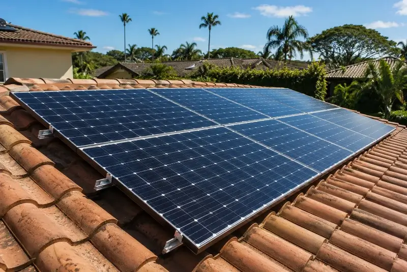 Installation de panneaux solaires au Poiré-sur-Vie